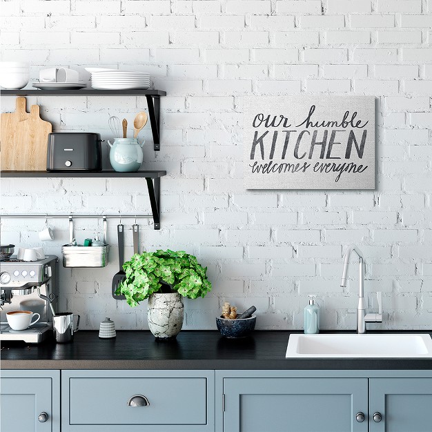 Stupell Industries Minimal Our Humble Kitchen Phrase Distressed Text