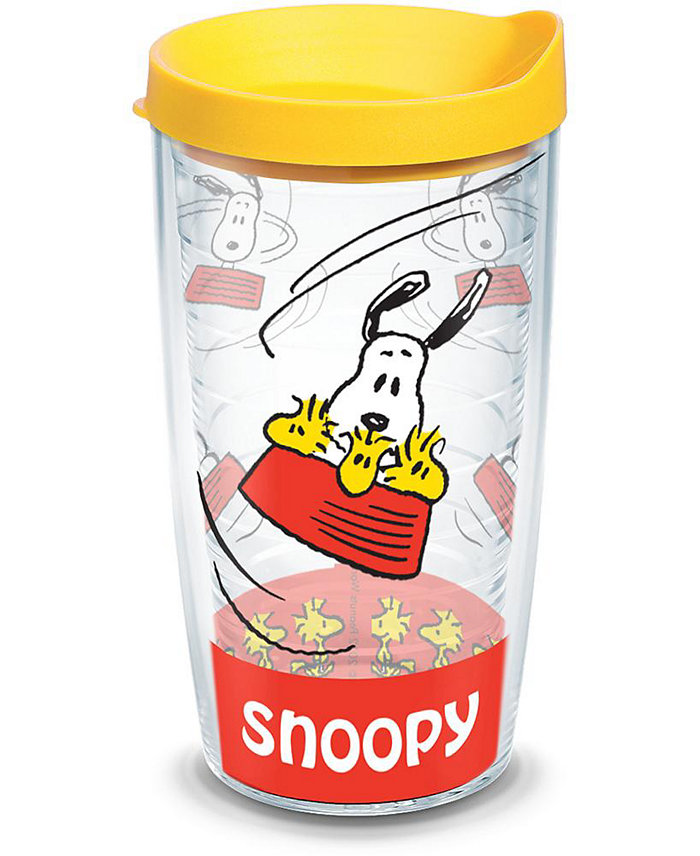 Tervis Tumbler Tervis Peanuts - Snoopy Made in USA Double Walled Insulated Tumbler Travel Cup Keeps Drinks Cold and Hot 16oz Clear