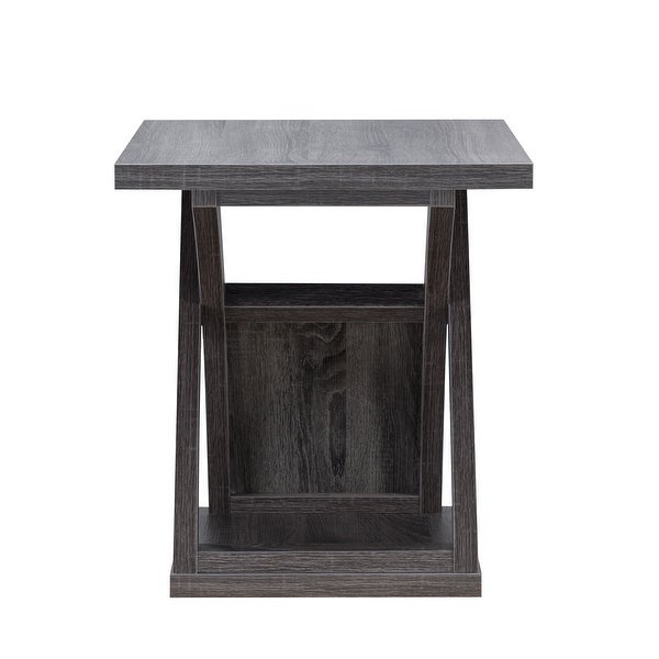 DH BASIC Distressed Grey 22-inch End Table by Denhour