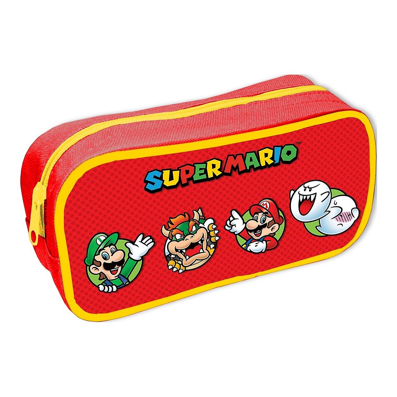 Super Mario Character Circles Pencil Case