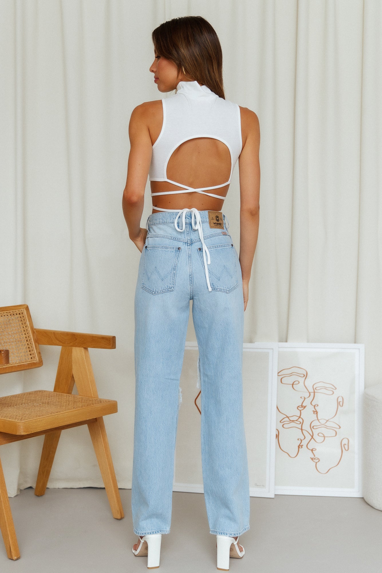 Revved Up Crop White