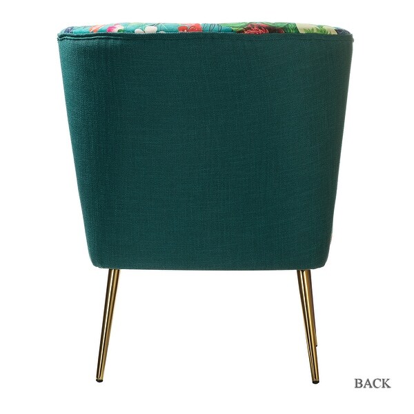 Side Chair with Metal Base， thick Foam Padded Seat and Backrest for Bedroom and Living Room