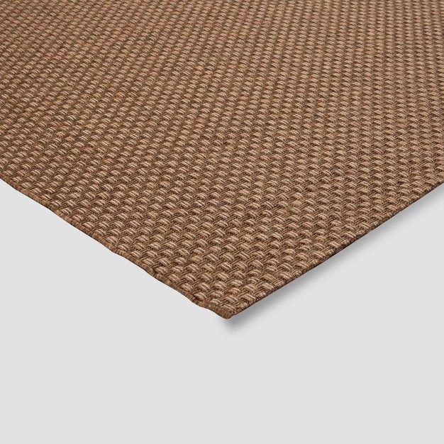 Basketweave Outdoor Rug Hickory