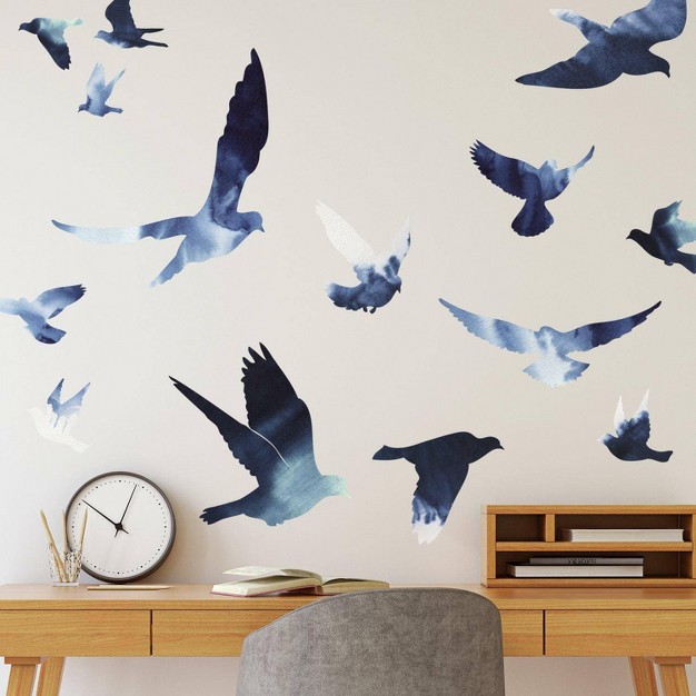 Birds In Flight Peel And Stick Giant Wall Decal Roommates