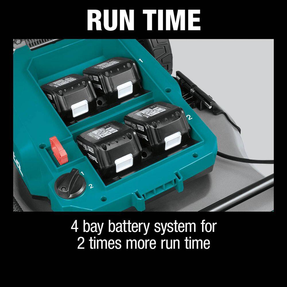 Makita 18 in. 18V X2 (36V) LXT Walk Behind Self Propelled Lawn Mower Kit w4 Batteries(5.0 Ah) wbonus 18V X2 (36V) LXT Blower XML06PT1-XBU02Z