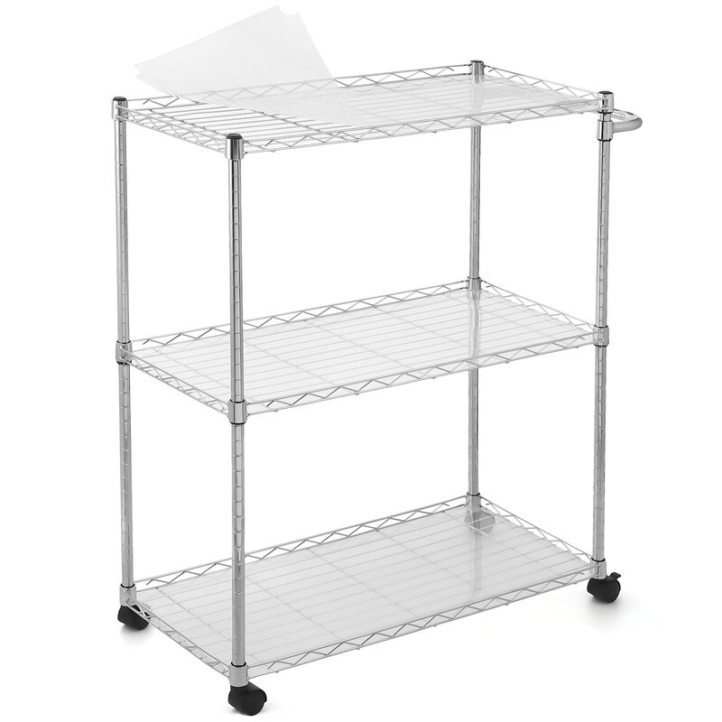 3 Tiers Kitchen Rolling Utility Cart