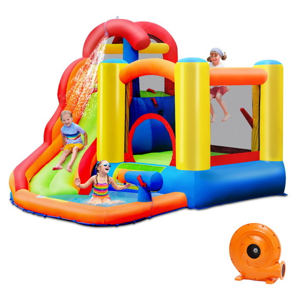 Costway 56297043 6 in 1 Water Park Bounce House fo...