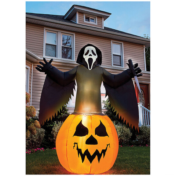 Fun World FW91773 Ghost Face  174Pumpkin Lawn In...