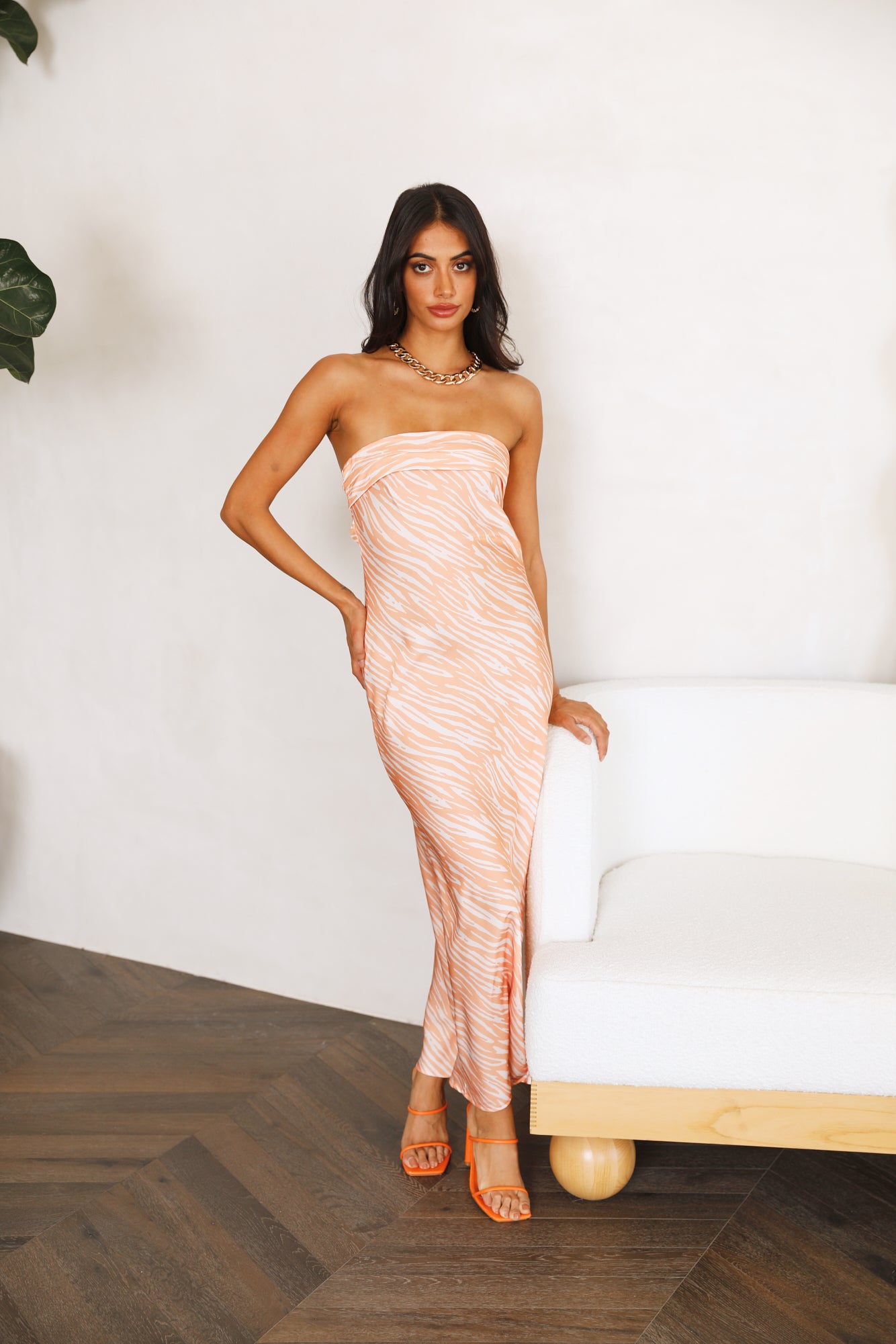 Party Time Maxi Dress Orange