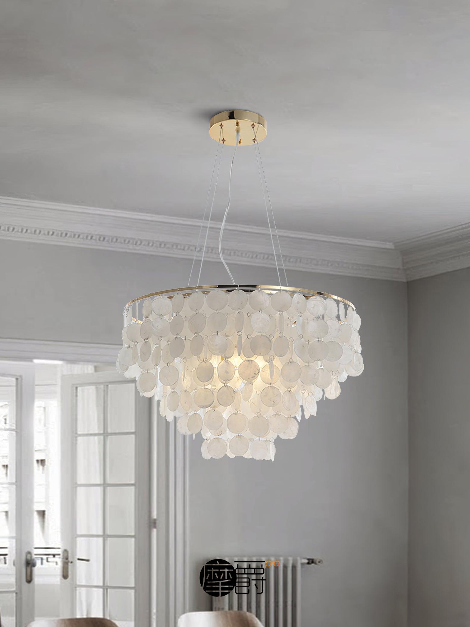 Shell Wind Chime Chandelier