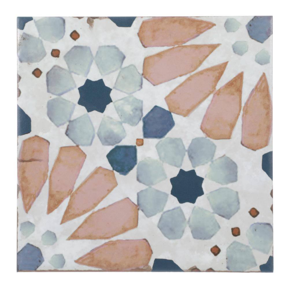 Bordeaux Jardin Botanique 8 in. x 8 in. Matte Glazed Porcelain Floor and Wall Tile (5.60 sq. ft.Case) BOCOVENTGARD88