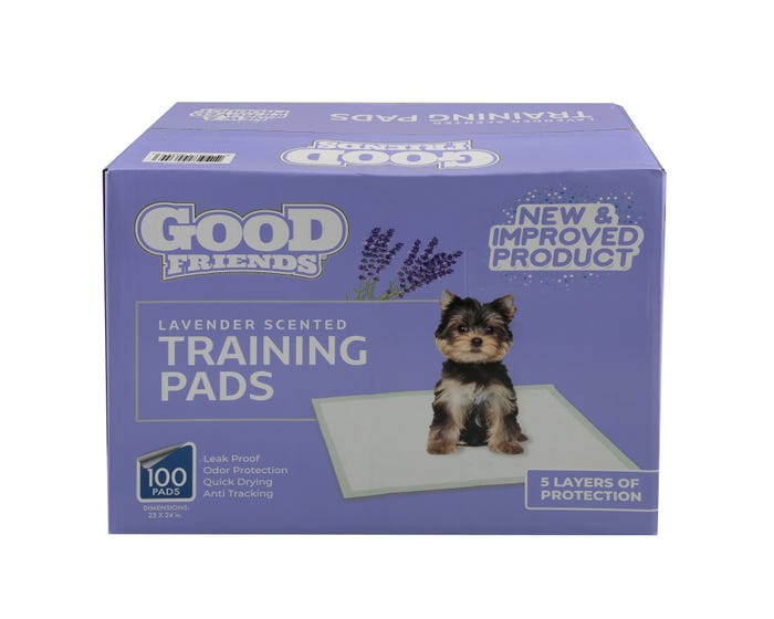 Good Friends Training Pads，Scented， 100 Count Pack