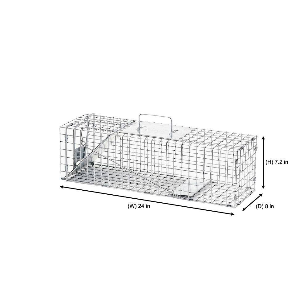 Havahart Medium 1-Door Professional Live Animal Cage Trap for Rabbit and Skunk 1078