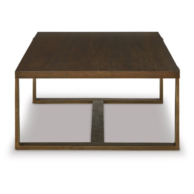 Balintmore Coffee Table Metallic Brown beige Signature Design By Ashley