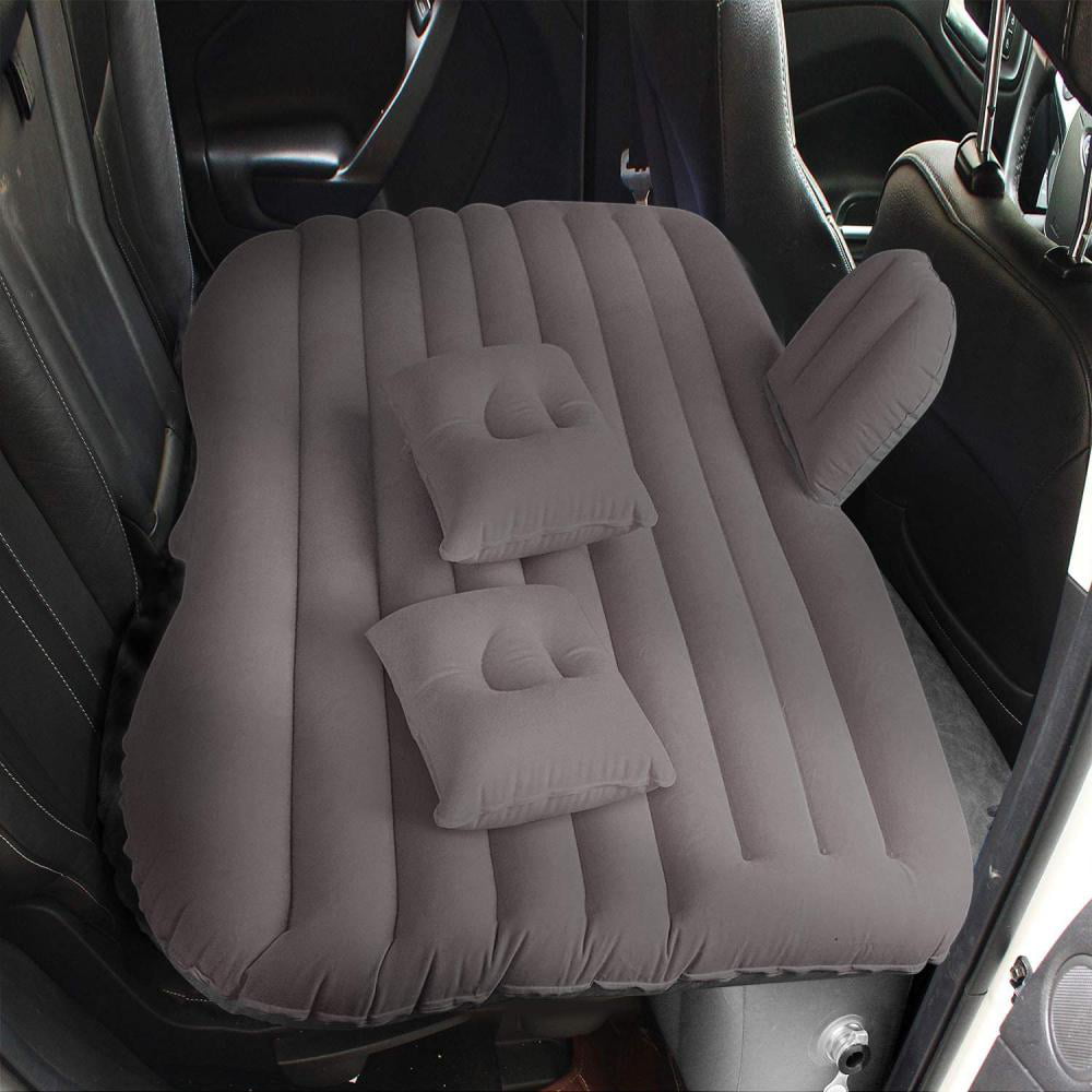 Car Inflatable Bed Air Mattress Universal SUV Car Travel Sleeping Pad Outdoor Camping Mat Light Grey