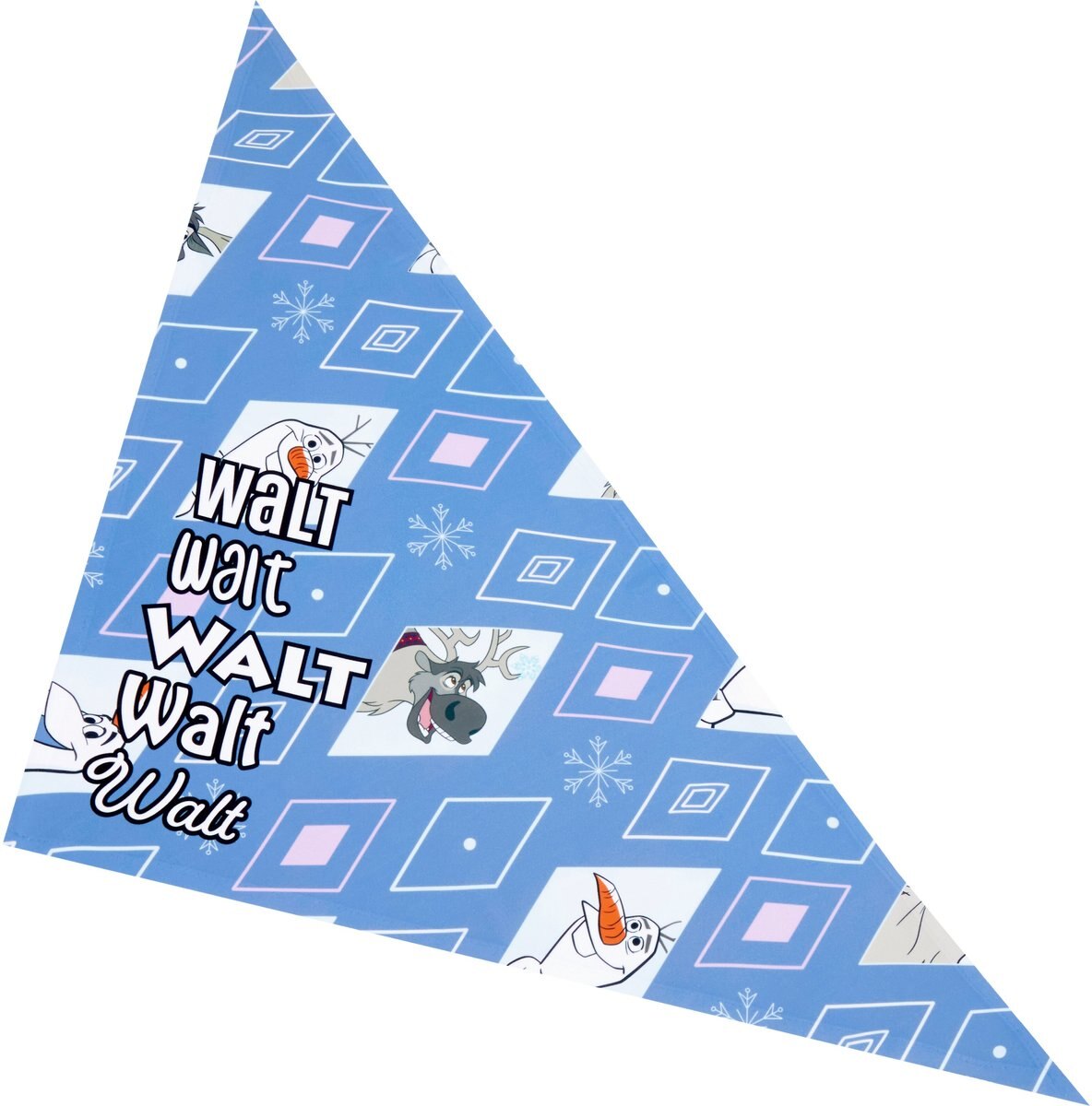 Disney Frozen's Olaf Diamond Pattern Personalized Dog and Cat Bandana