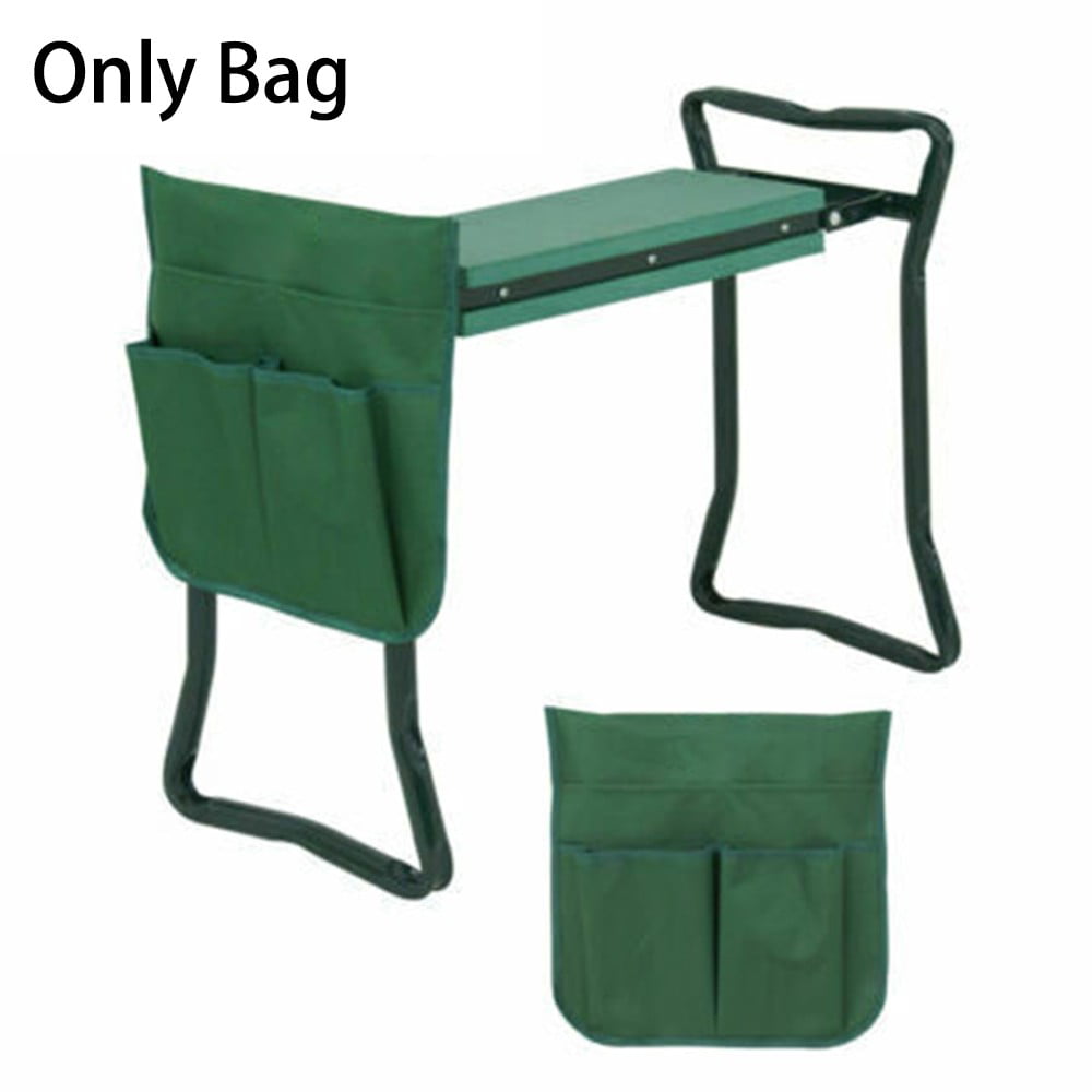 Yannee Portable Garden Kneeler Folding Seat Stool Tools Bag Kneeling Side Pockets