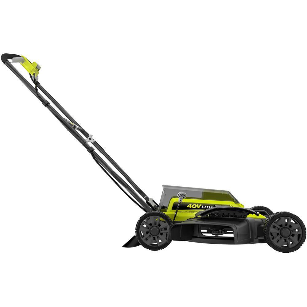 RYOBI 40V 18 in. 2-in-1 Cordless Battery Walk Behind Push Mower (Tool Only) RY401010BTL