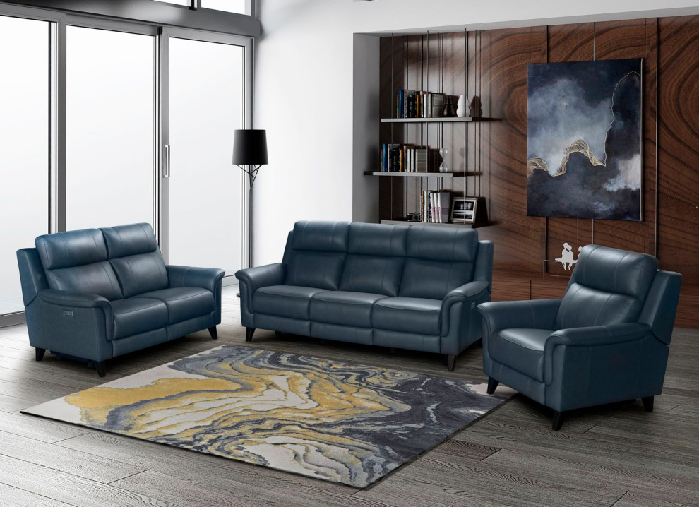 BarcaLounger Kester Loveseat  Masen Bluegray   Transitional   Loveseats   by Unlimited Furniture Group  Houzz