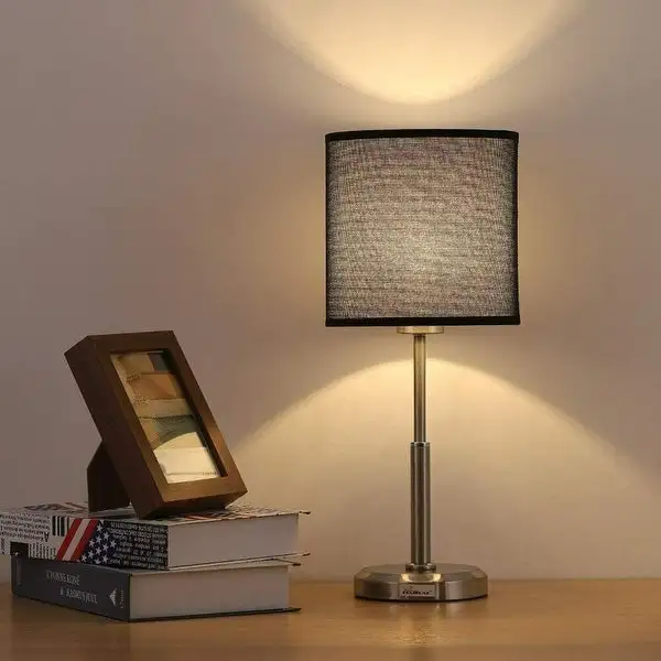 Modern Table Lamp Nightstand Desk Lamp Black - 7.1