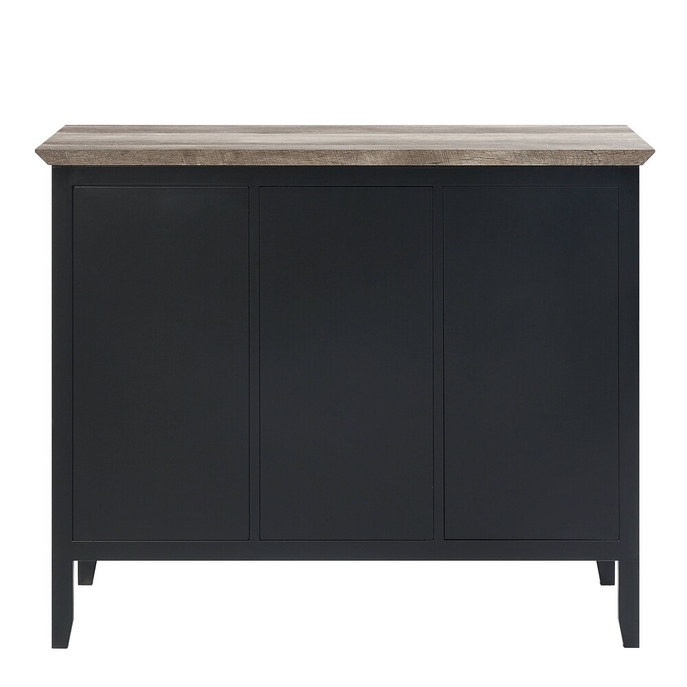 Acme Zudora SERVER Antique Oak   Sandy Black Finish