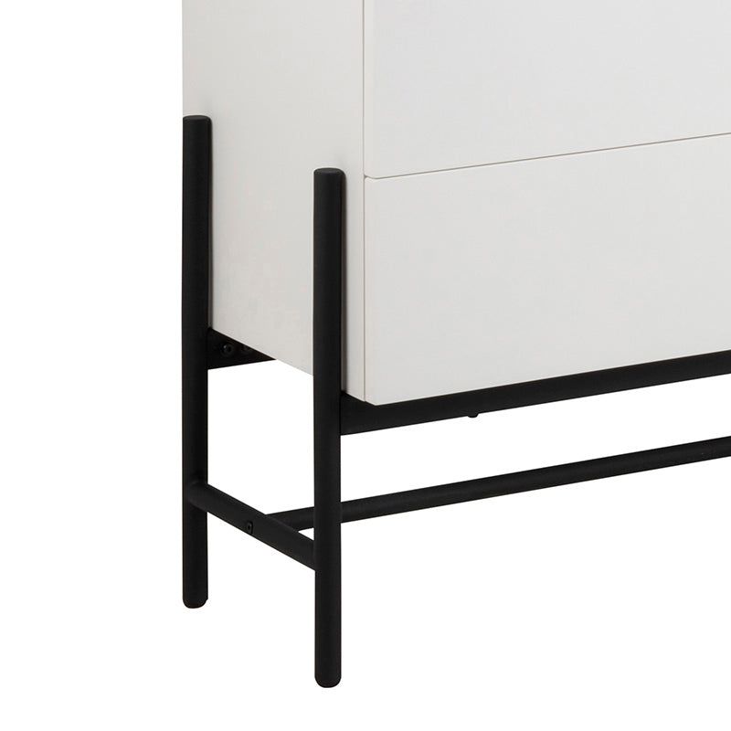 MOGEN Sideboard  Buffet 185cm - White & Black