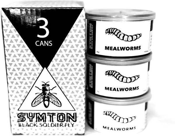 Symton Mealworms Canned Reptile Treats， 35-g， count of 3