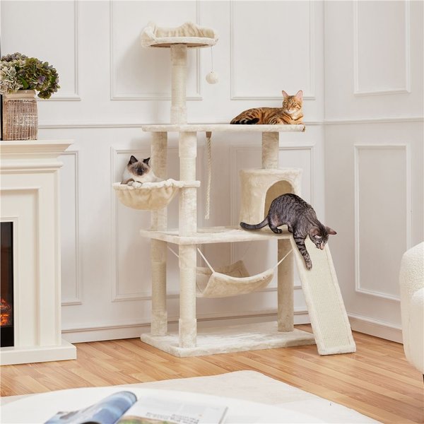 Yaheetech 63.5-in Plush Cat Tree and Condo