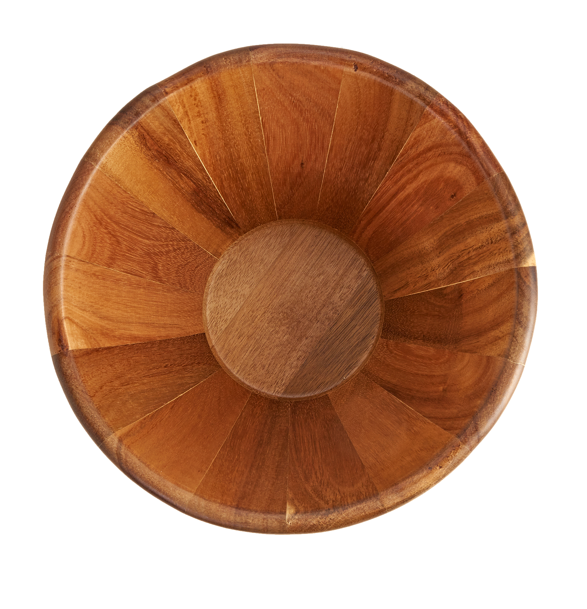 Servappetit Acacia Wood Large Serving Bowl - Made of Premium Acacia Wood - Salads， Fruits， Chips， Nachos， Bread and Other Snacks