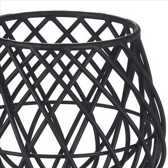 Benjara BM241064 29.5'' Dome Lattice Metal Planter...