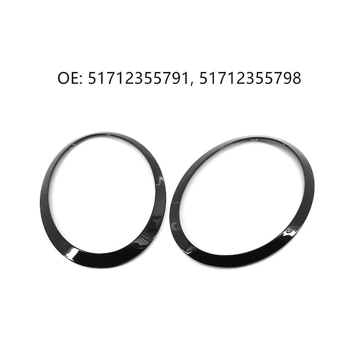 Left Front Headlight Trim Ring 51712355791 For F55 F56 F57 14-21 Head Light Lamp Frame Eyebrow Cove