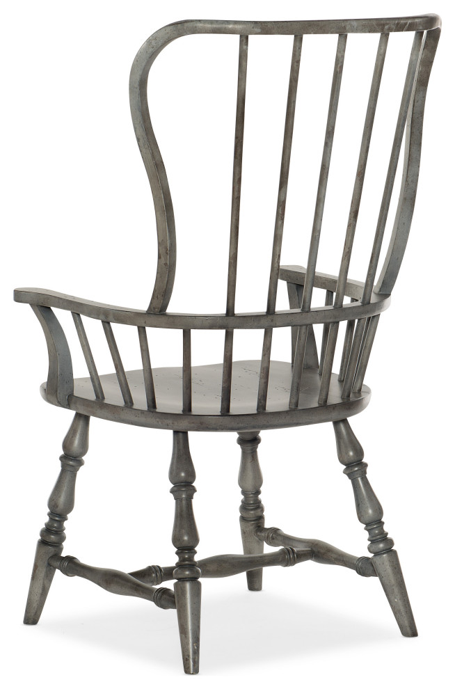 Ciao Bella Spindle Back Arm Chair  Speckled Gray   French Country   Dining Chairs   by Hooker Furniture  Houzz