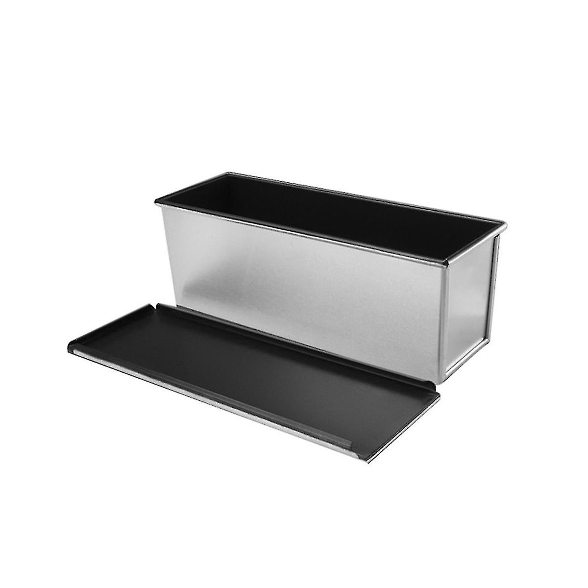 450g Aluminum Alloy Black Non-stick Coating Toast Boxes Bread Loaf Pan Cake Mold Baking Tool With L