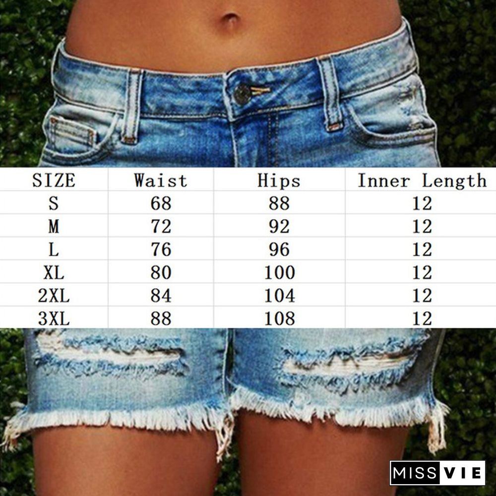 New Women Fashion Shorts Summer Pants Denim Shorts Skinny Shorts Casual Shorts Jeans Slim Shorts Plus Size