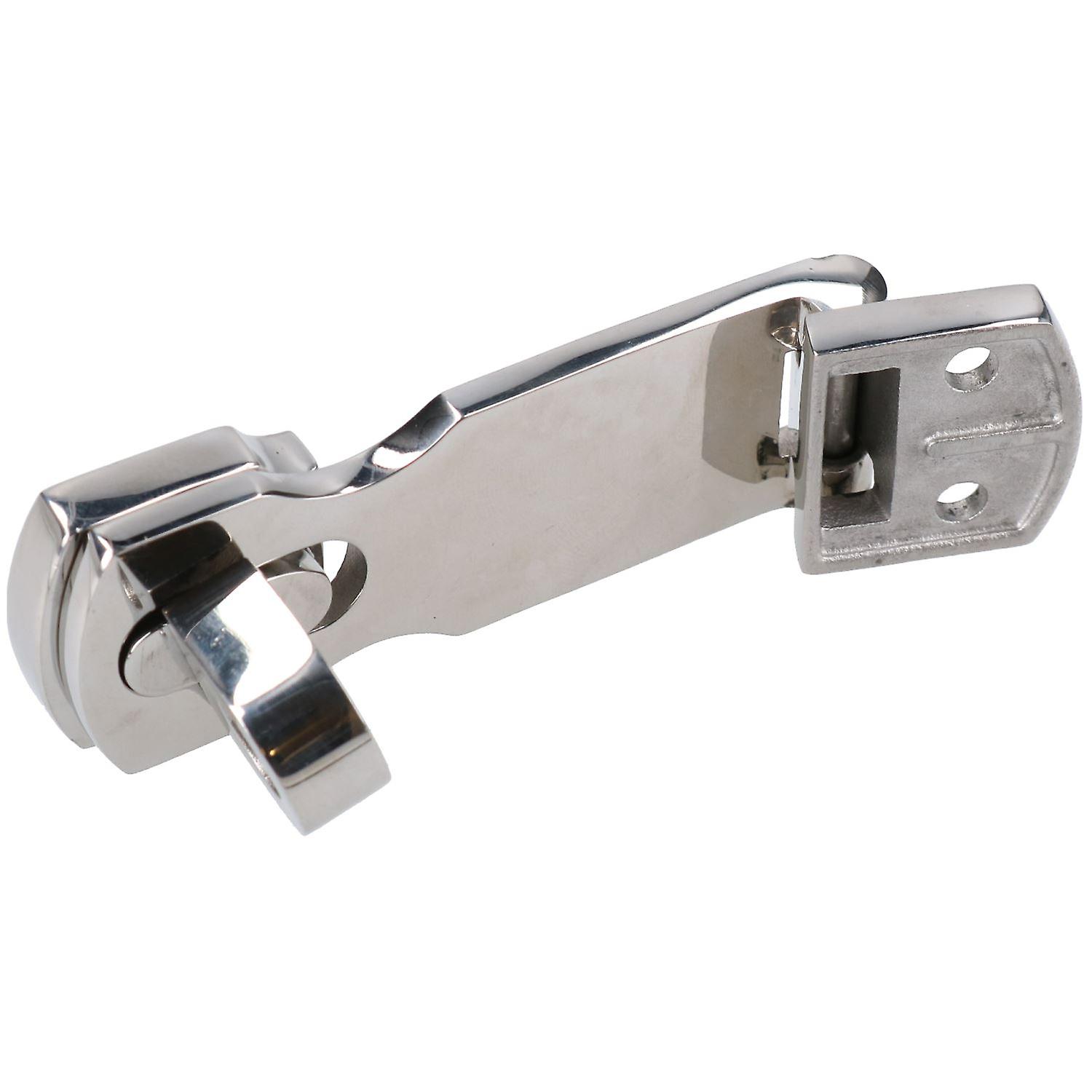 2 Pack Hasp and Staple 316 Stainless Steel Cast Locker Cabin Hatch Swivel Lock