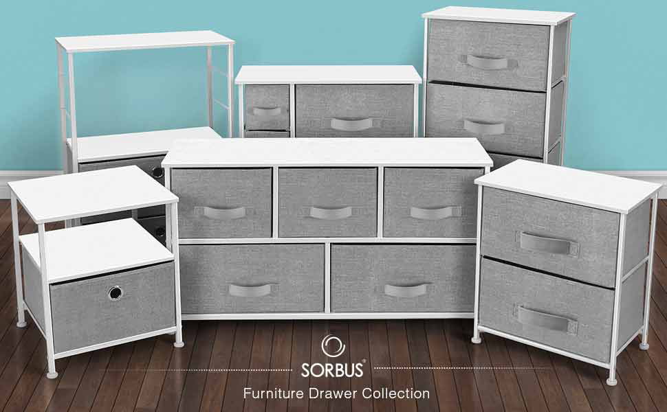 4 Drawers Chest Dresser - White