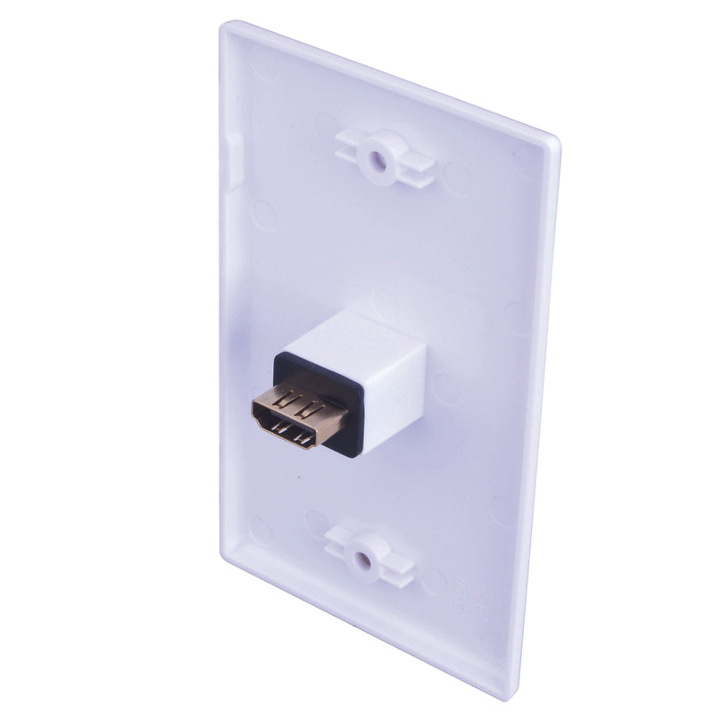 WALLPLATE HDMI 1080P WHT