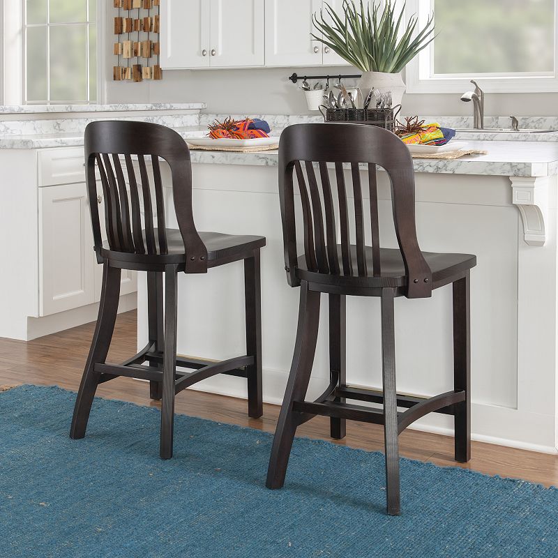 Linon Maylen Barstool 2-piece Set