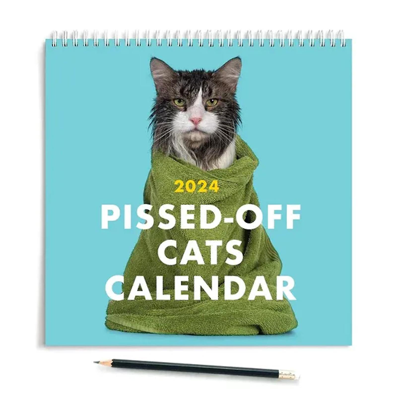 2024 Pissed-off Cats Calendar - Funny， Sassy Holiday Gift For Cat Lovers