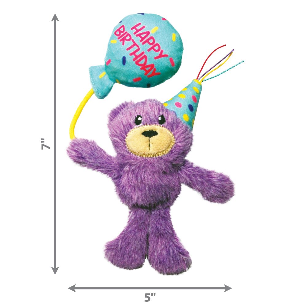 Kong Occasions Birthday Teddy Cat Toy From Incredible Pets