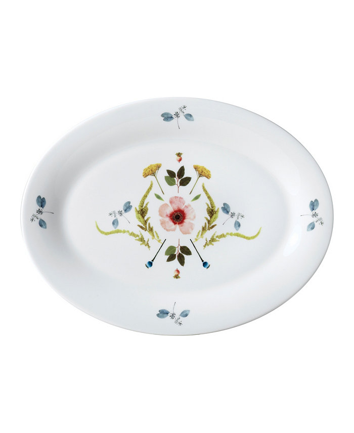 Twig New York Scandinavian Floral 14 Oval Platter