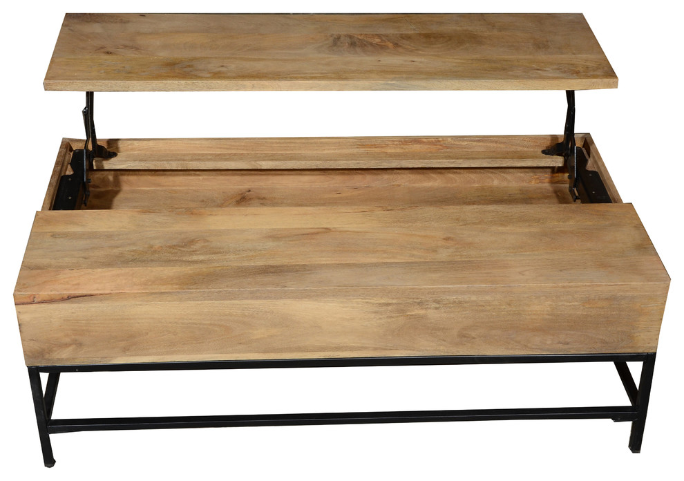 Storage Coffee Table   Industrial   Coffee Tables   by Rustic Home Interiors  Houzz