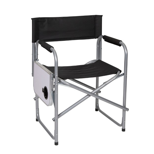 Stansport Folding Director x27 s Chair With Side Table