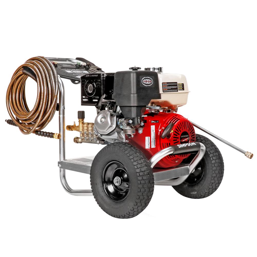 Aluminum 4200 PSI at 4.0 GPM HONDA GX390 with CAT Triplex Plunger Pump Cold Water Professional Gas Pressure Washer (49-State) ;