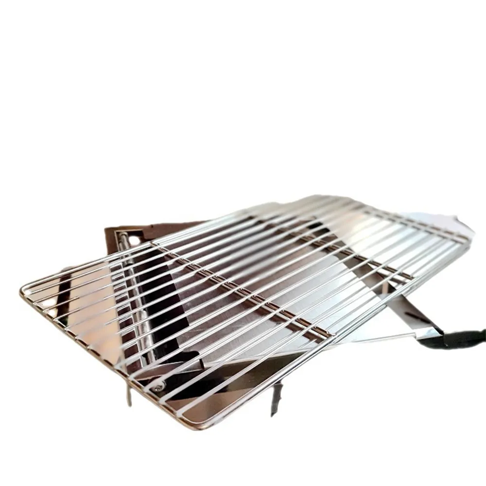 Oem Outdoor 304 Stainless Steel Barbecue Household  Small Size Folding Portable Charcoal Bbq Grill Camping Stove