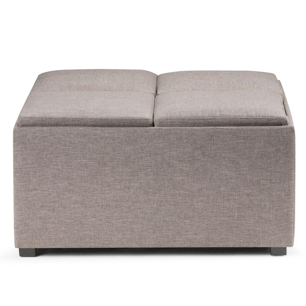 WYNDENHALL Franklin Wide Contemporary Table Ottoman