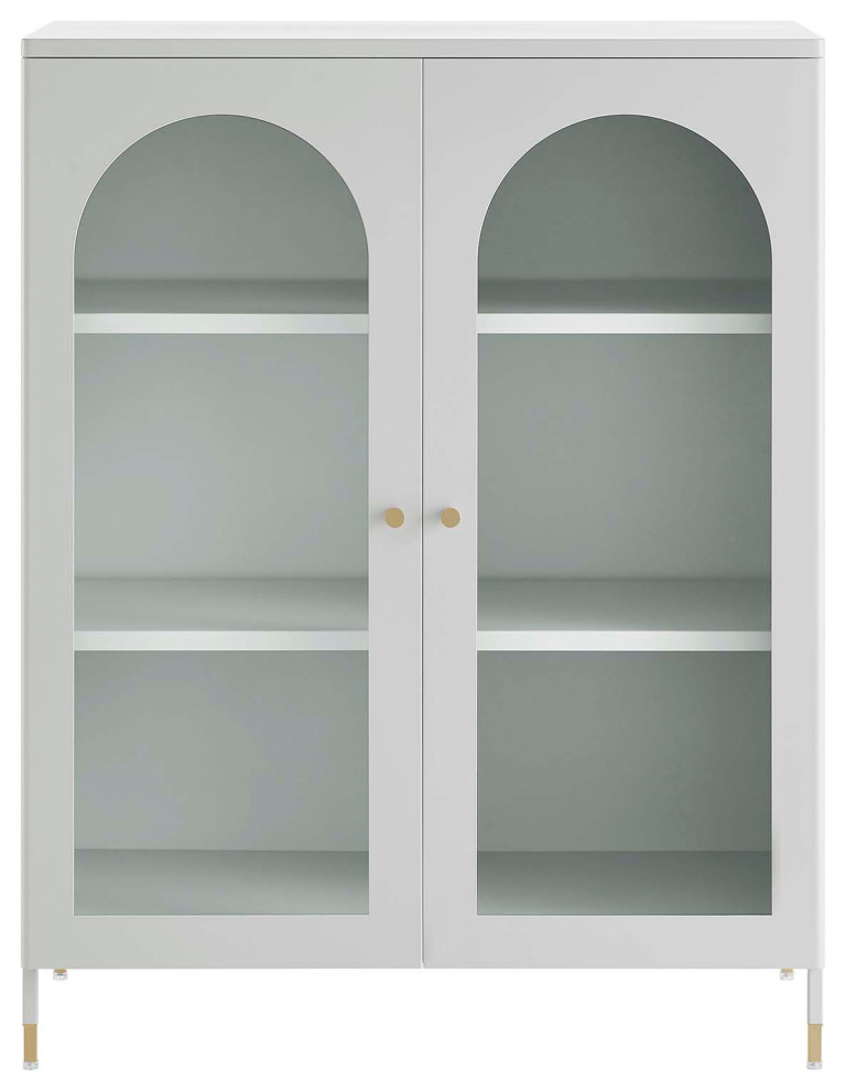 Archway Accent Cabinet   Light Gray   Contemporary   Accent Chests And Cabinets   by VirVentures  Houzz