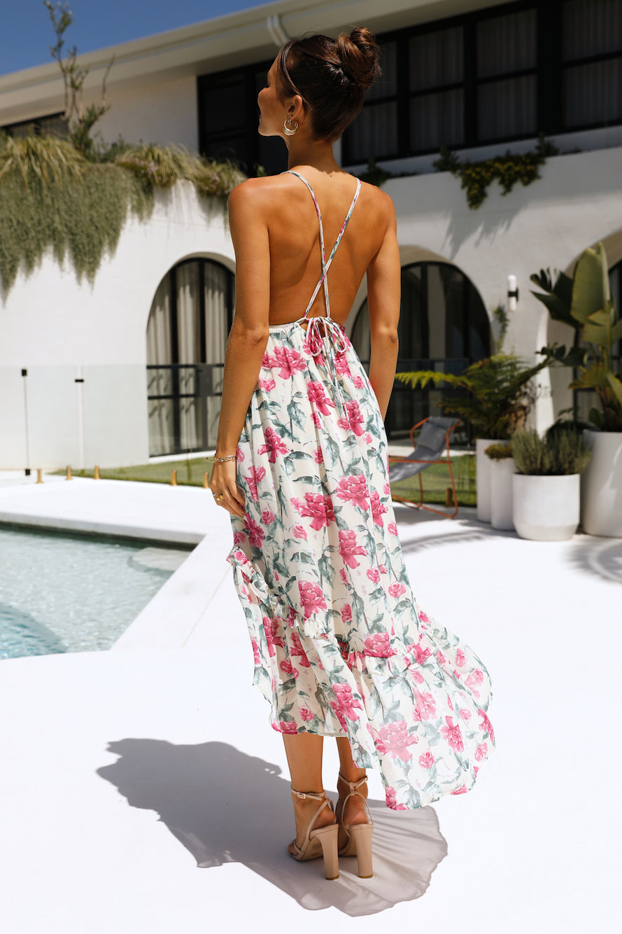 New Expectations Midi Dress Floral