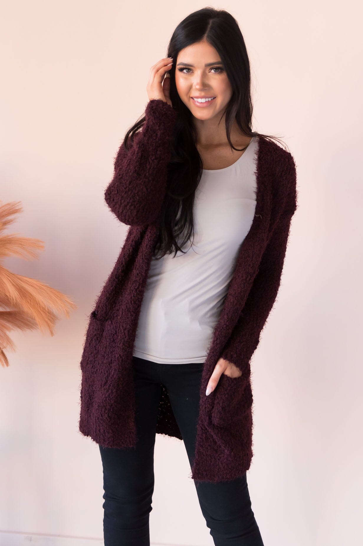 Soft & Cuddly Modest Sweater Cardigan