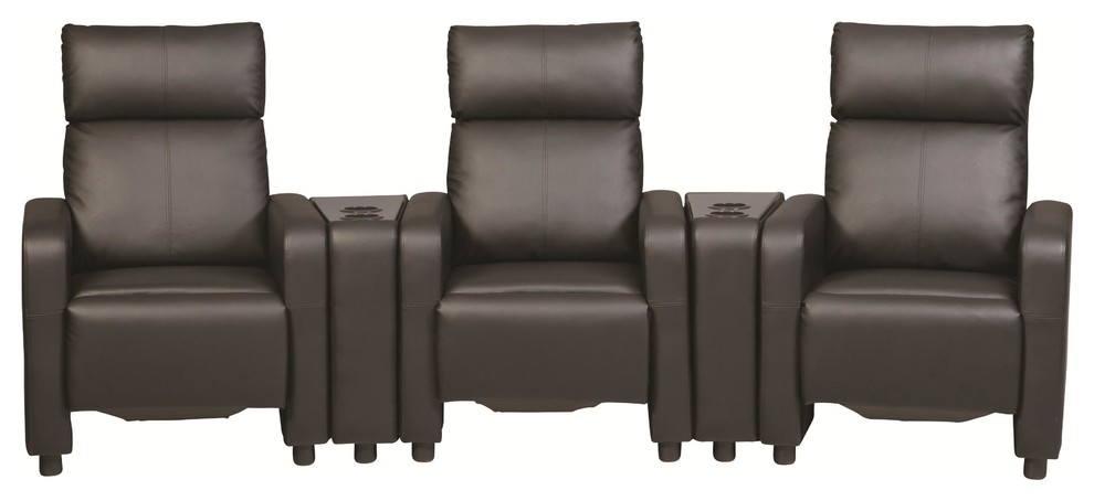 Emma Mason Signature Wilda Push Back Recliner in Black   Contemporary   Recliner Chairs   by Emma Mason  Houzz